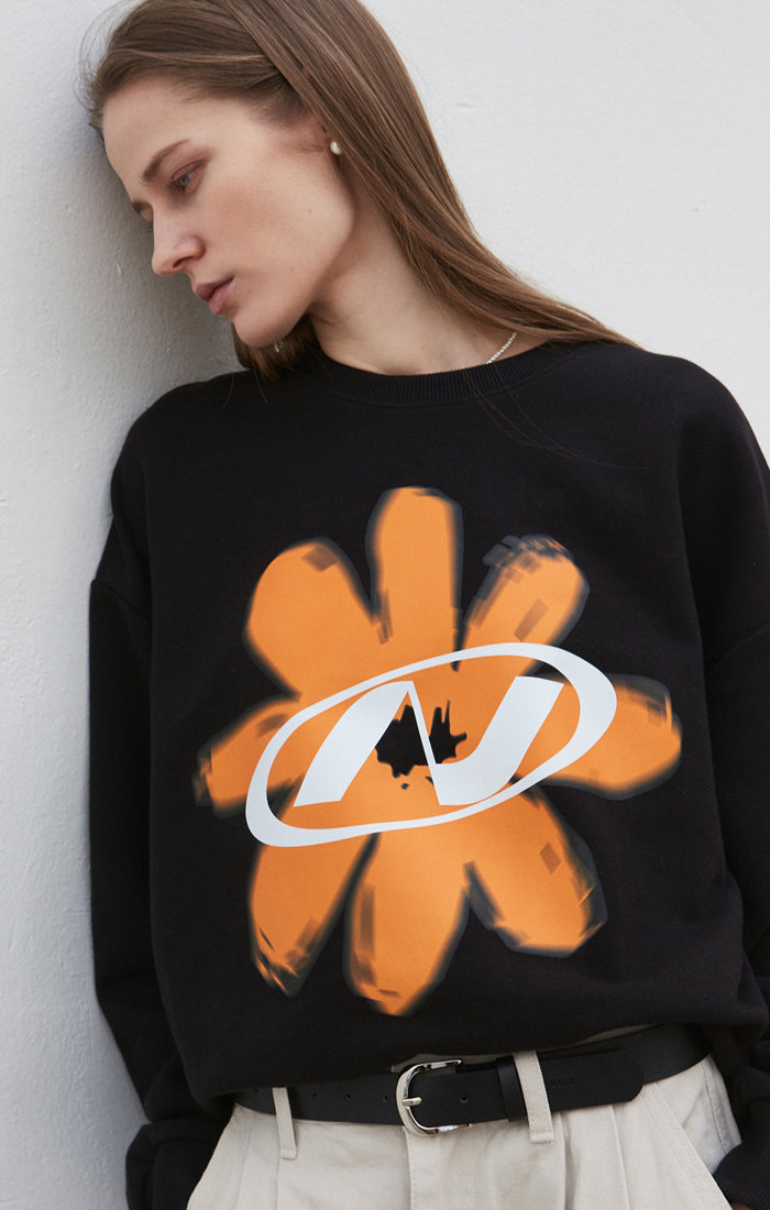(PRE-ORDER) NICK NICOLE NEON HIP FLOWER SWEATSHIRT
