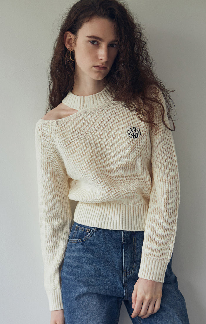 (PRE-ORDER) NICK NICOLE SHOULDER CUT OUT KNIT