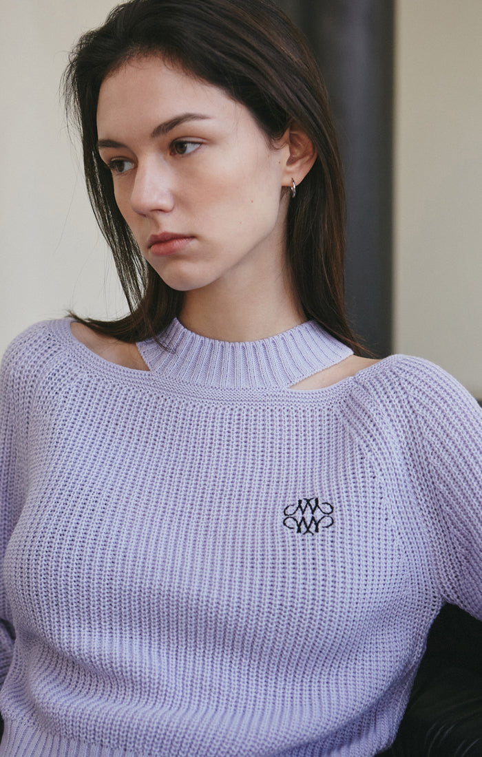 (PRE-ORDER) NICK NICOLE SHOULDER CUT OUT KNIT