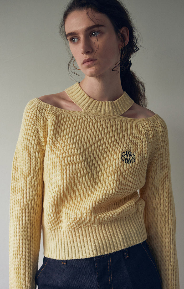 (PRE-ORDER) NICK NICOLE SHOULDER CUT OUT KNIT