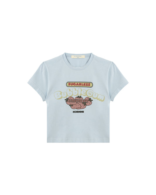 (PRE-ORDER) NOIRNINE BUBBLEGUM CROP T-SHIRT