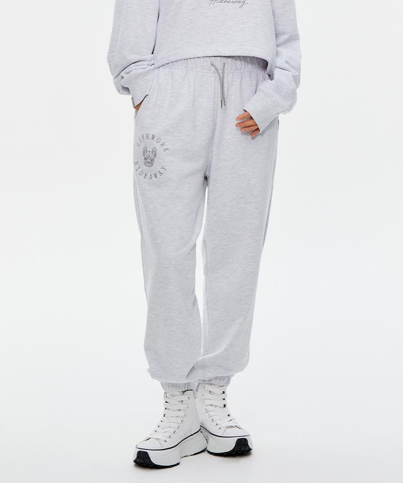 (PRE-ORDER) LIFEWORK LW2 ROUND LOGO EMBROIDERED JOGGER PANTS