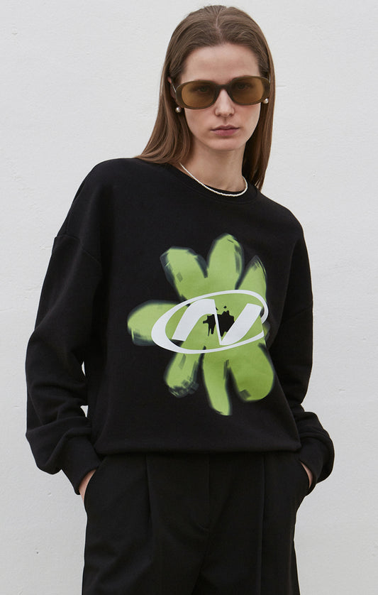 (PRE-ORDER) NICK NICOLE NEON HIP FLOWER SWEATSHIRT